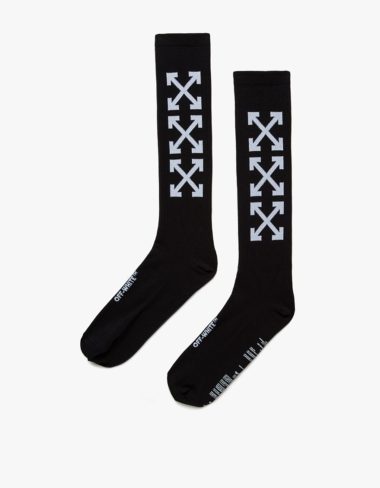 Arrows Socks Black White_01